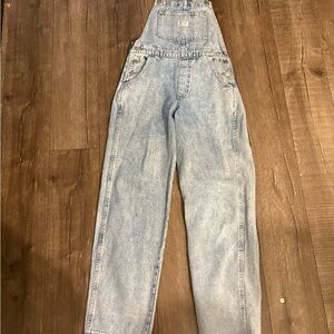 LLight Blue Denim Overalls